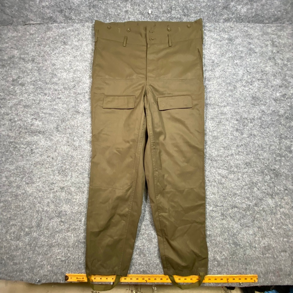 Czech Army M-85 Military‎ Surplus Olive Drab Cargo Pants High Rise 37x31 172